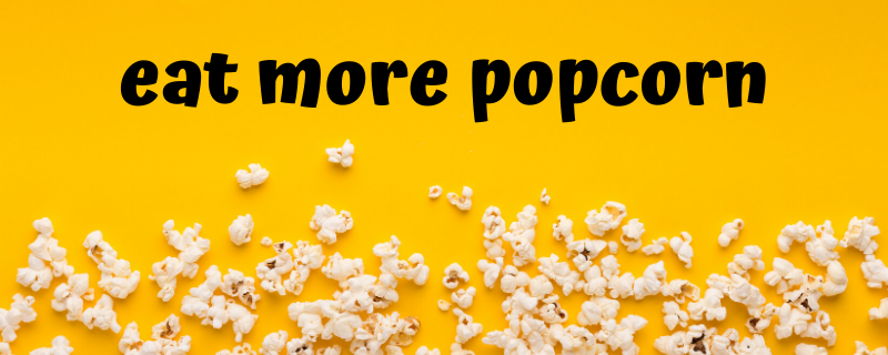 Popcorn Treats, eat more popcorn
