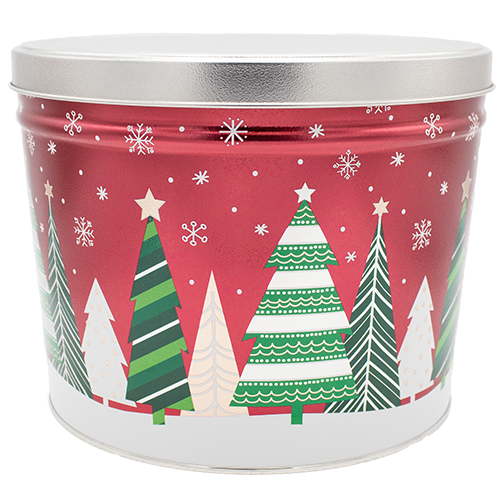 2 Gallon Holiday Trees Tin
