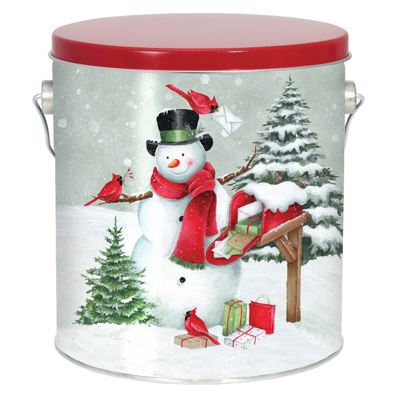1 Gallon Special Delivery Snowman Tin