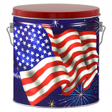 1 Gallon Stars and Stripes American Flag Tin